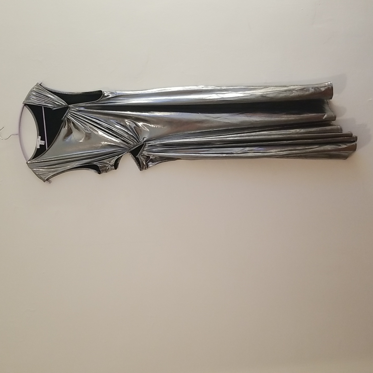 knee length dresses for ladies Topshop Metallic Halter Neck Midi Dress With Ruched Side In Silver